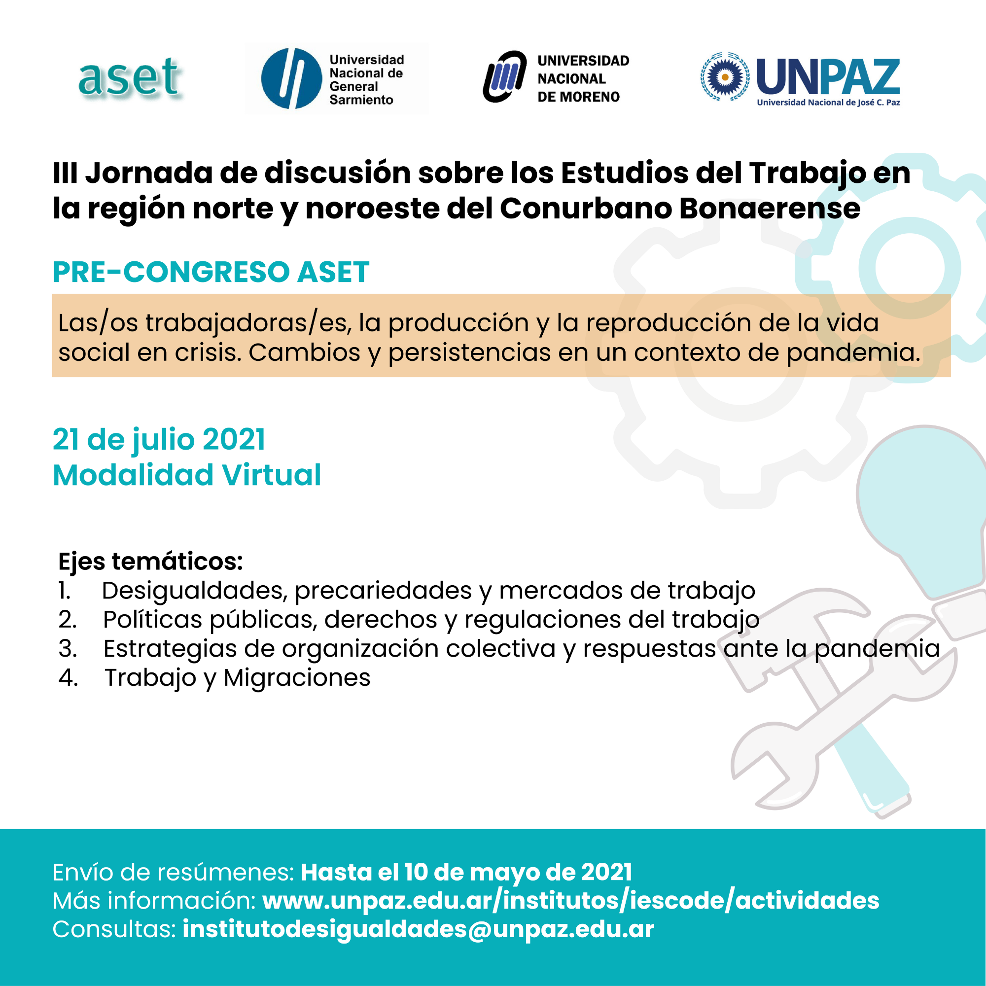 Jornadas PRE-ASET