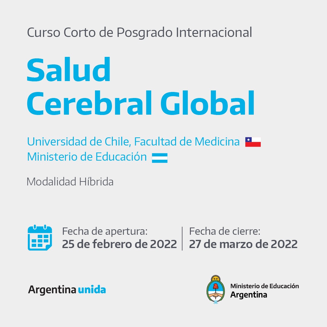 CURSO CORTO DE POSGRADO EN “SALUD CEREBRAL GLOBAL” UNPAZ