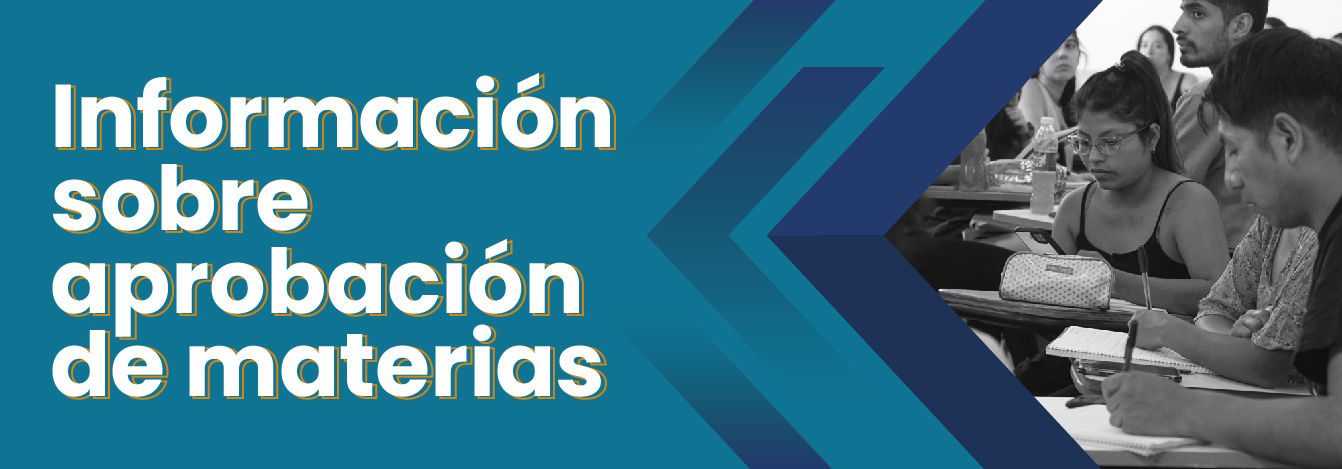 Info sobre aprobación de materias