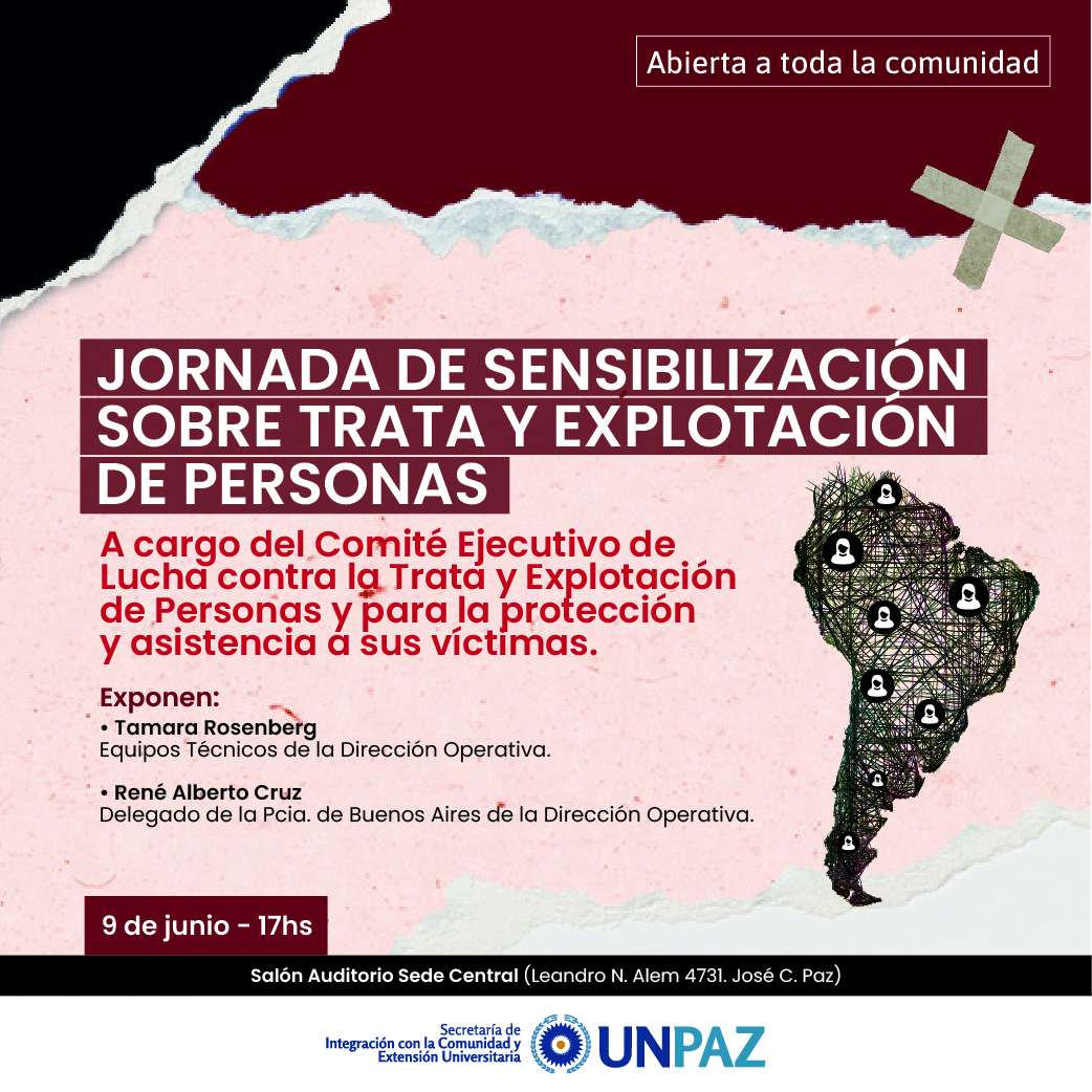 Jornada de sensibilización sobre trata y explotación de personas y sus distintas modalidades