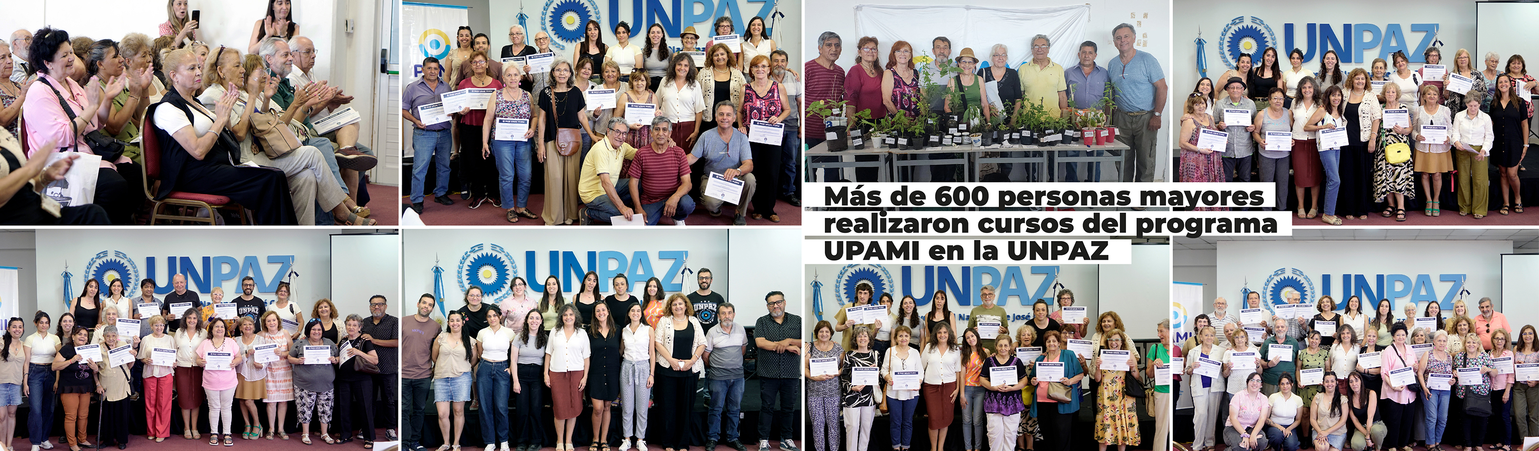 Más de 600 personas mayores realizaron cursos del programa UPAMI en la UNPAZ