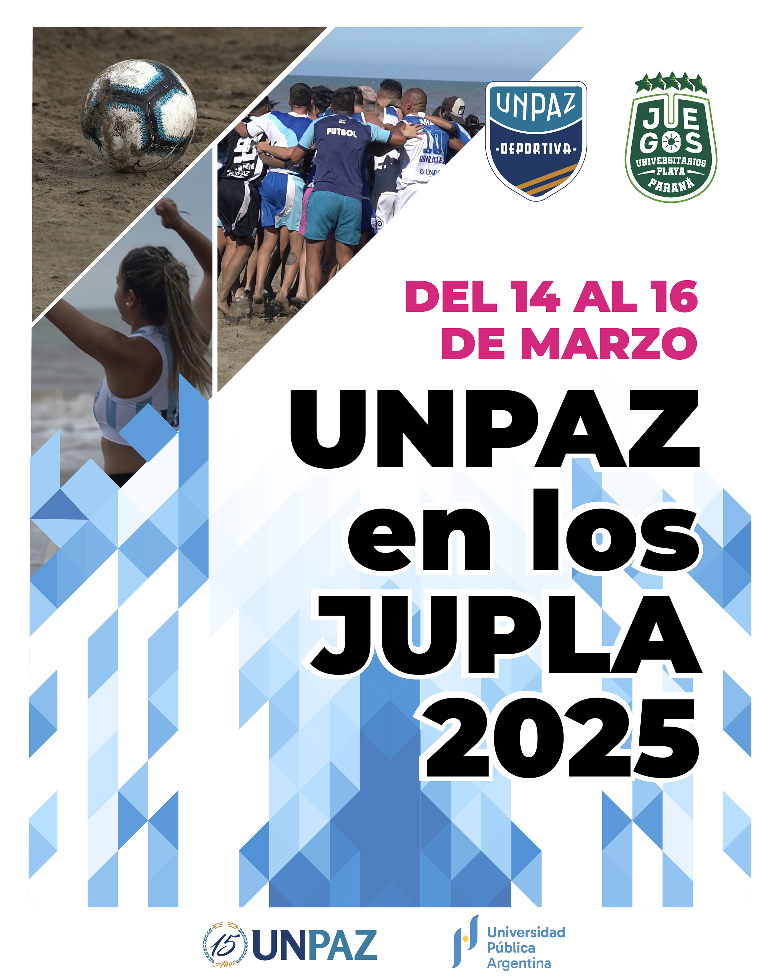 La UNPAZ participará en los Juegos Universitarios de Playa (JUPLA) 2025 en Paraná