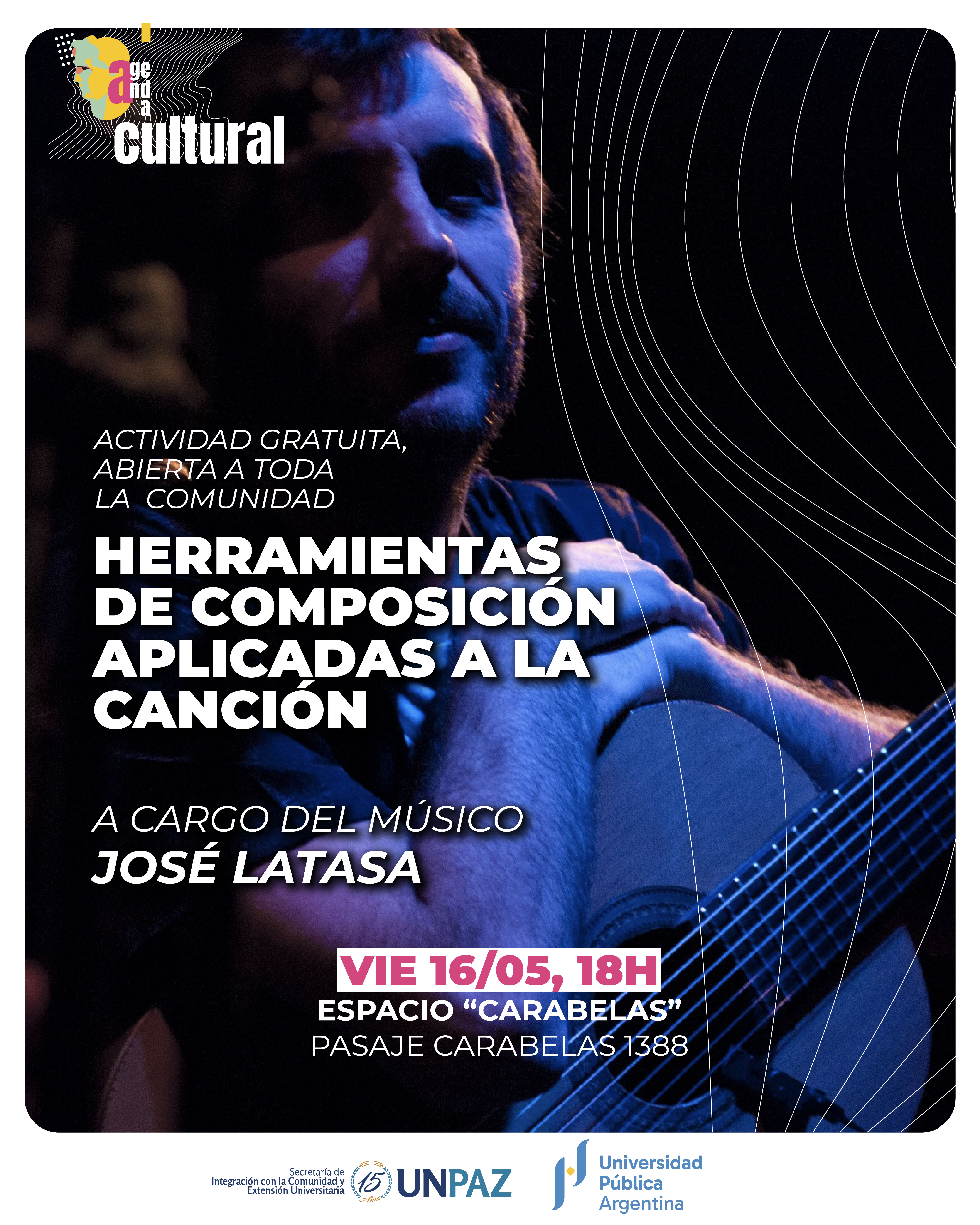  Charla "Herramientas de composición aplicadas a la canción" - UNPAZ