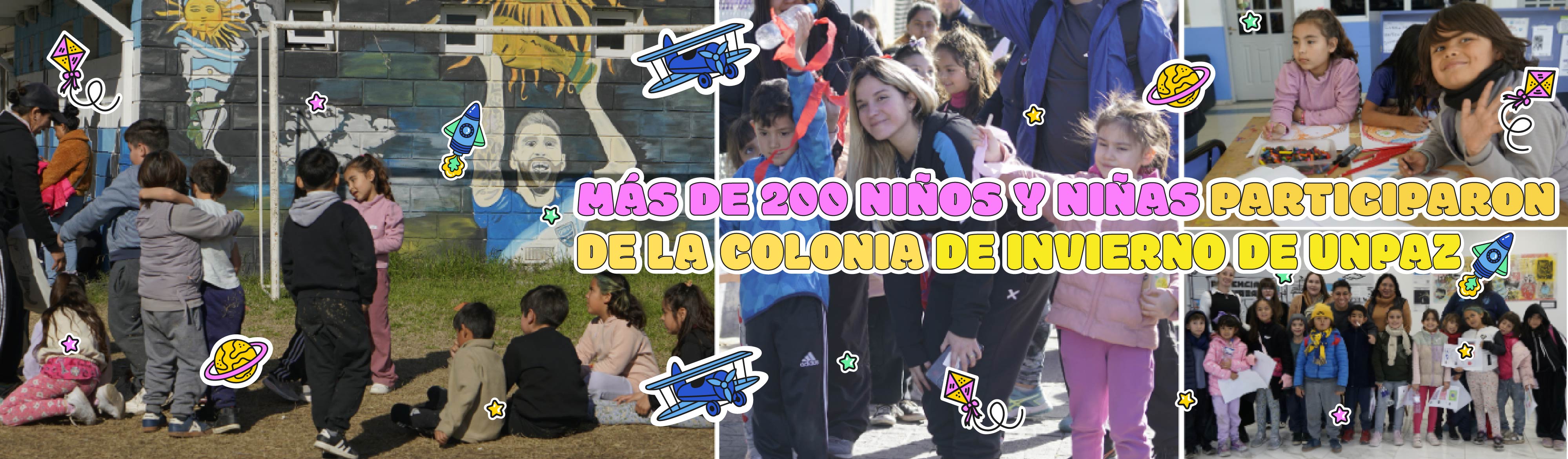 Más de 200 niños y niñas participaron de la colonia de vacaciones de invierno en la UNPAZ