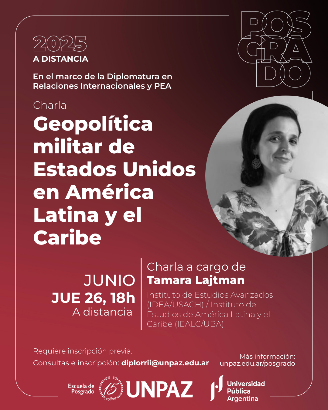 Charla virtual “Geopolítica militar de Estados Unidos en América Latina y el Caribe”