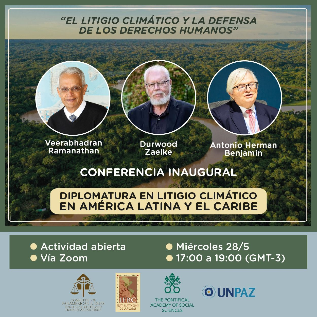 Conferencia "El litigio climático y la defensa de los derechos humanos"