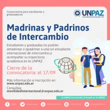 Convocatoria Madrinas y Padrinos de Intercambio UNPAZ