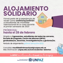 ALOJAMIENTO SOLIDARIO PARA ESTUDIANTES INTERNACIONALES - UNPAZ
