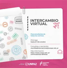 CONVOCATORIA A INTERCAMBIO VIRTUAL 1-2026 - UNPAZ 